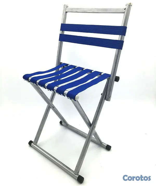 camaras y audio - Silla playera de metal plegable
 5