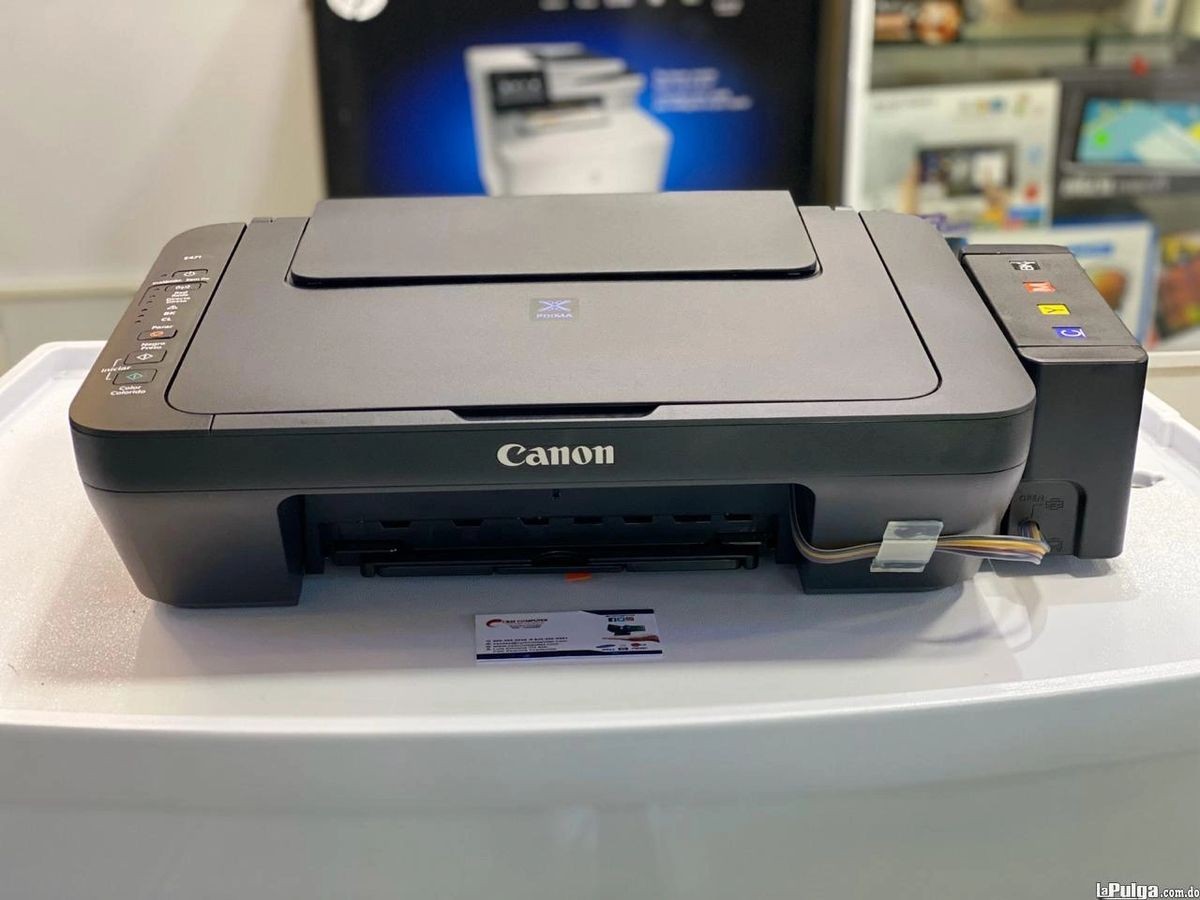 computadoras y laptops - impresora Canon E471 multifuncional wifi con sistema adaptado