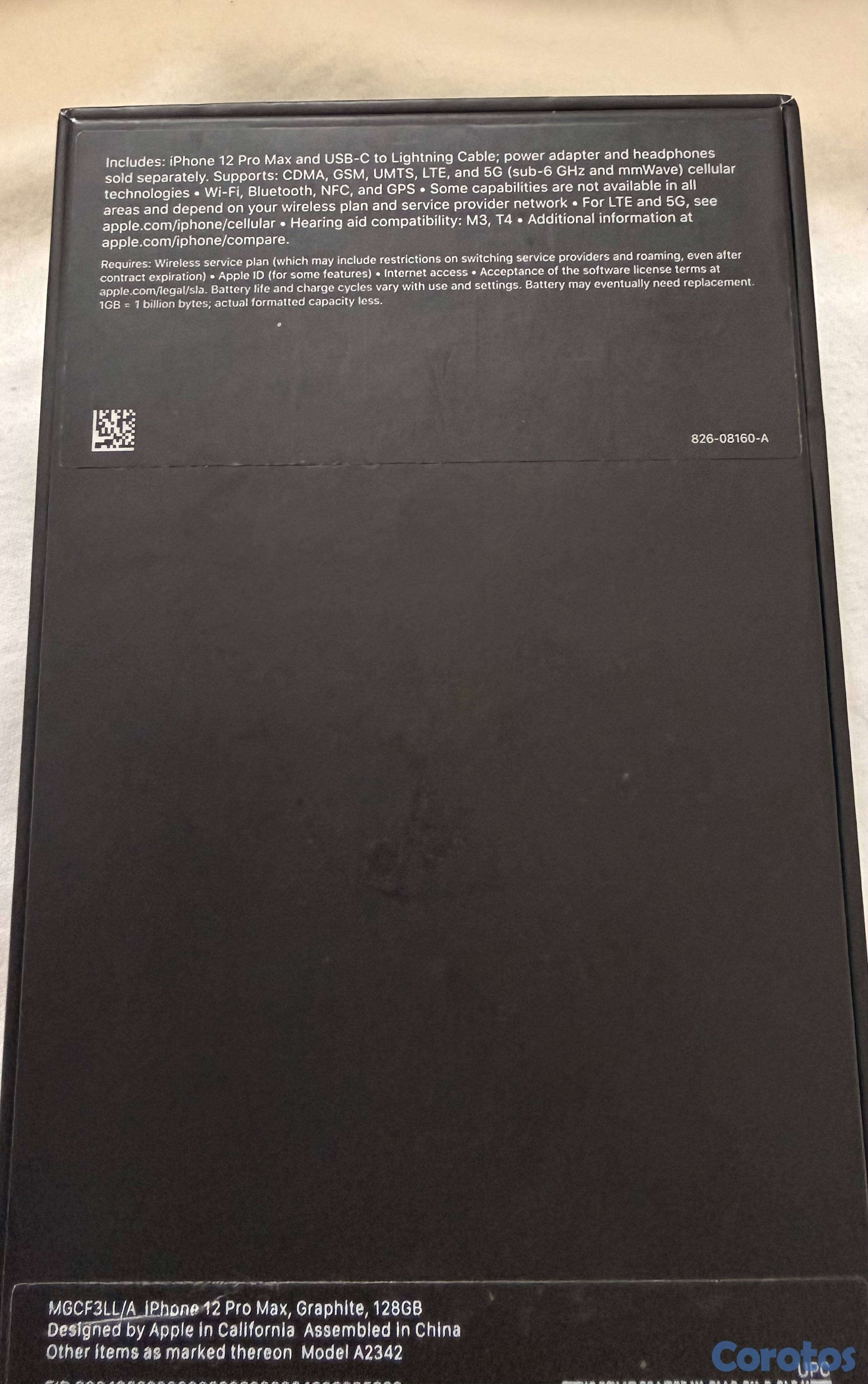 celulares y tabletas - Iphone 12 Pro Max 128gb-Negro  3