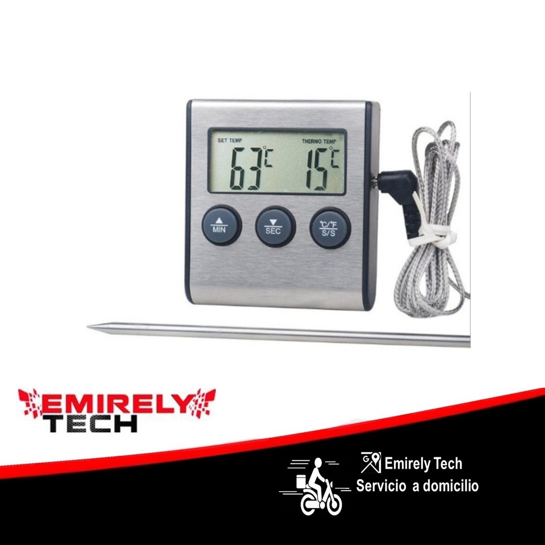 otros electronicos - Termometro Digital industrial ConTemporizador para industrias, empresas,comidas.