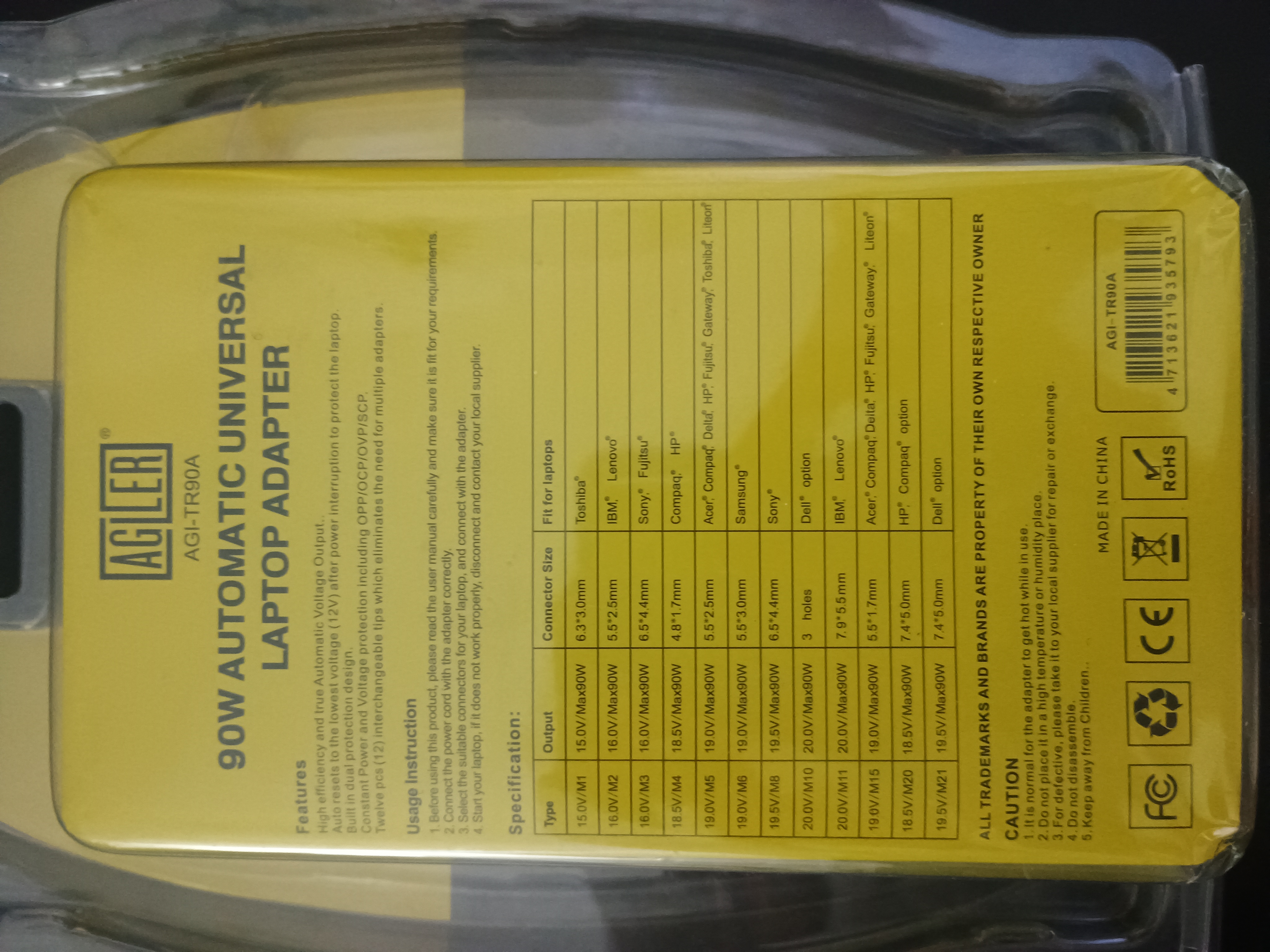 computadoras y laptops - Adaptador universal de laptop (cargador) 2