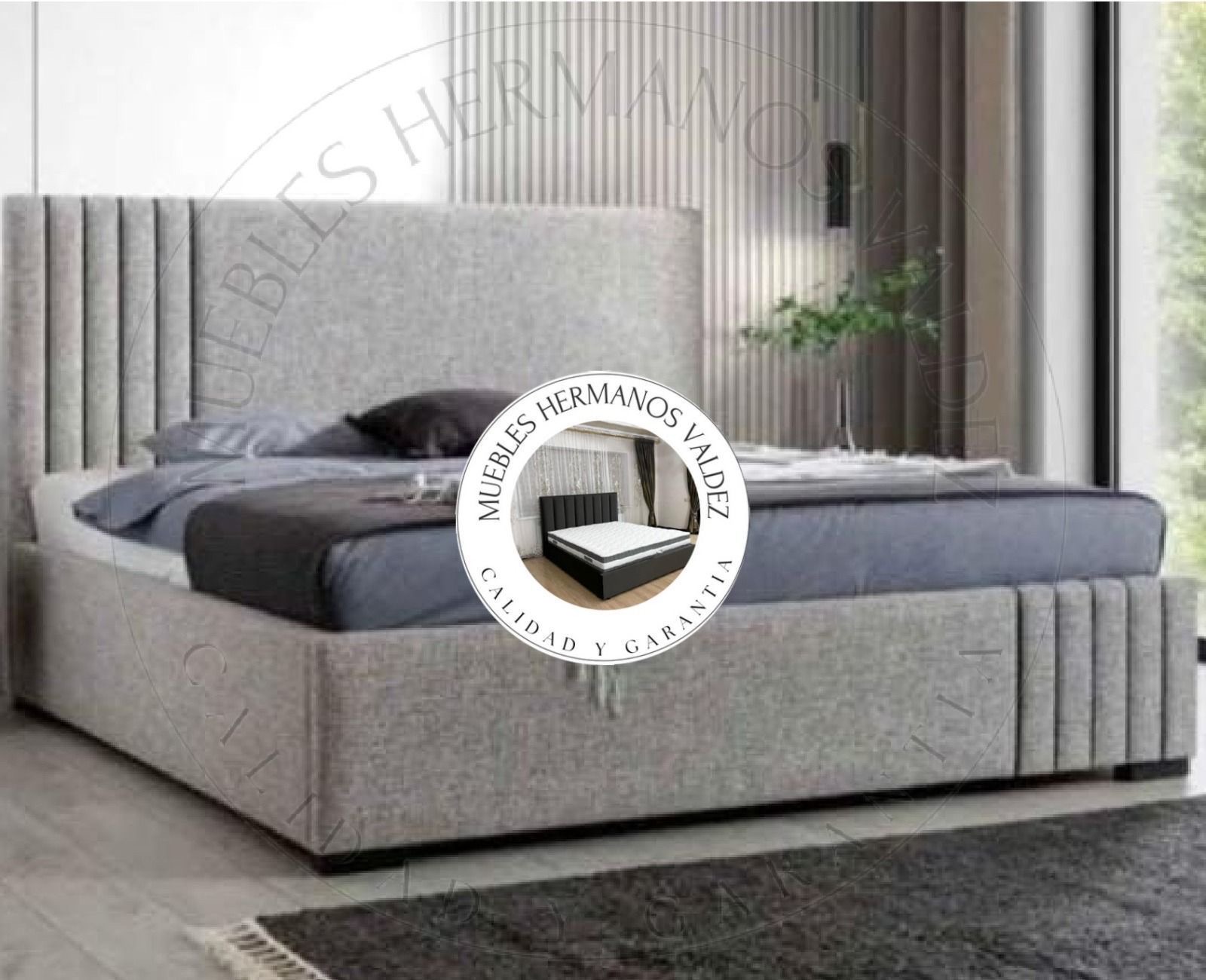 muebles y colchones - base mas espaldar y juegos de habitación  4