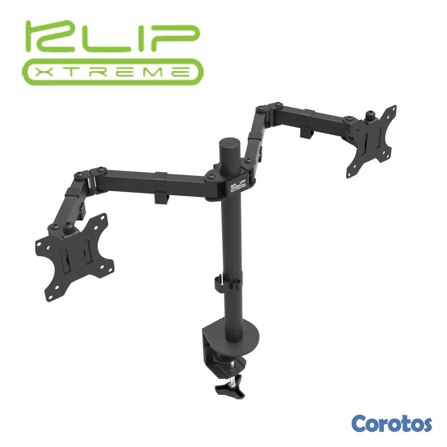 computadoras y laptops - SOPORTE PARA MONITOR LCD KLIPX DOBLE, PARA DOS MONITORES, 13-32" 1
