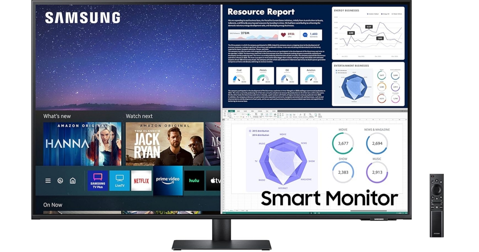 computadoras y laptops - Smart Monitor Samsung M7