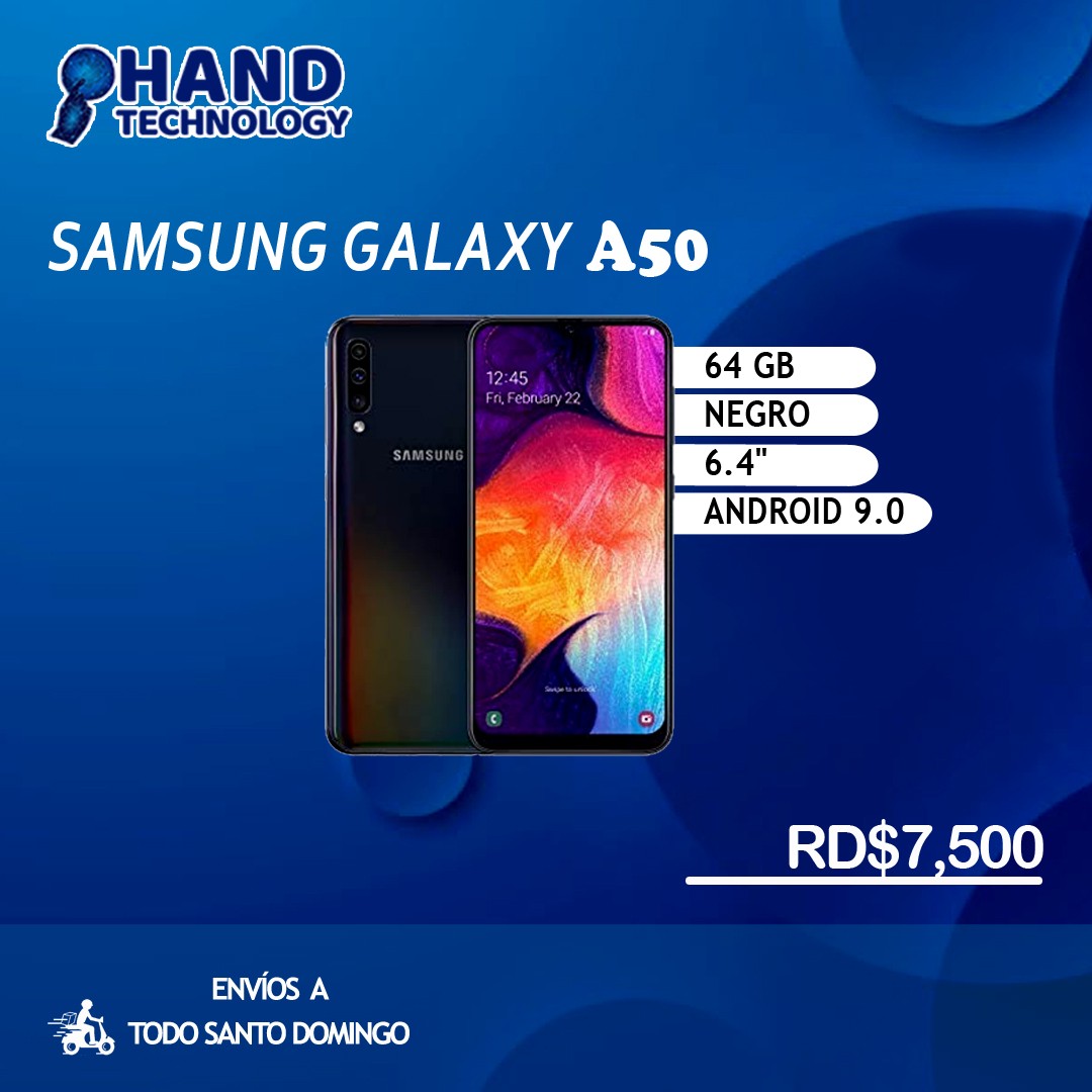 celulares y tabletas - SAMSUNG Galaxy A50 Android 9.0 64GB