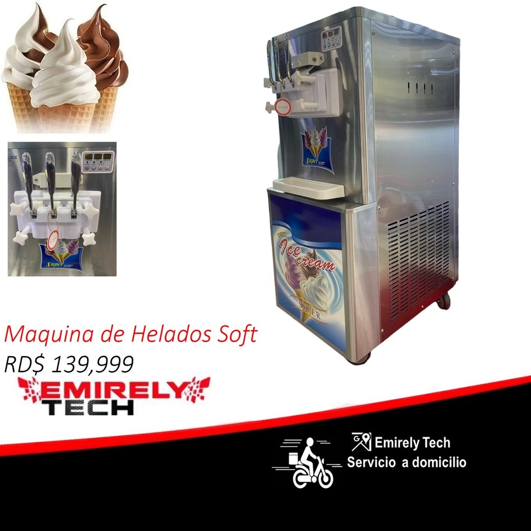 equipos profesionales - Maquina de helados Soft Maquina de hacer helados de conos, varquillas 0