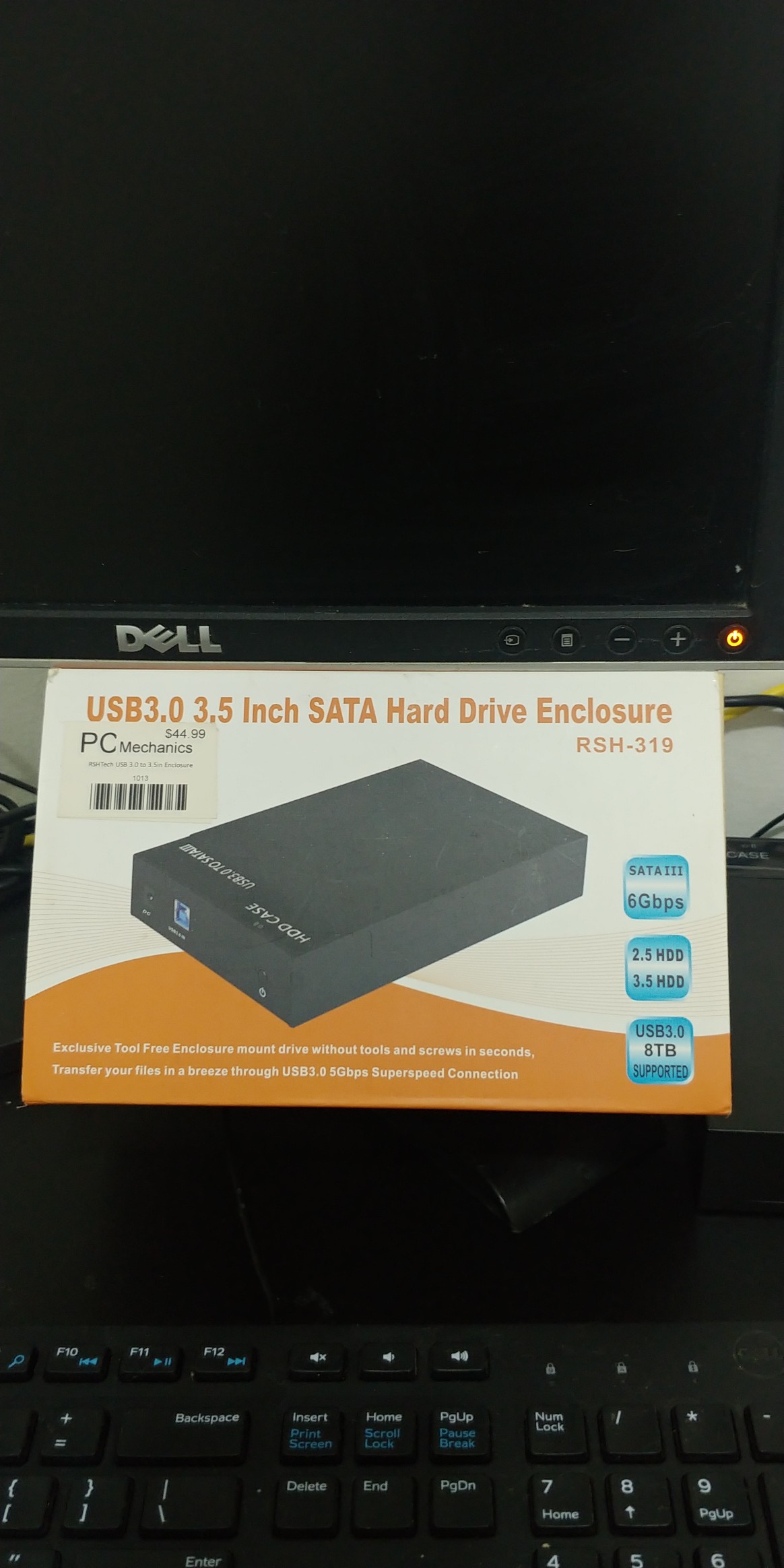 Caja de disco duro SATA USB 3.0 de 3,5 pulgadas