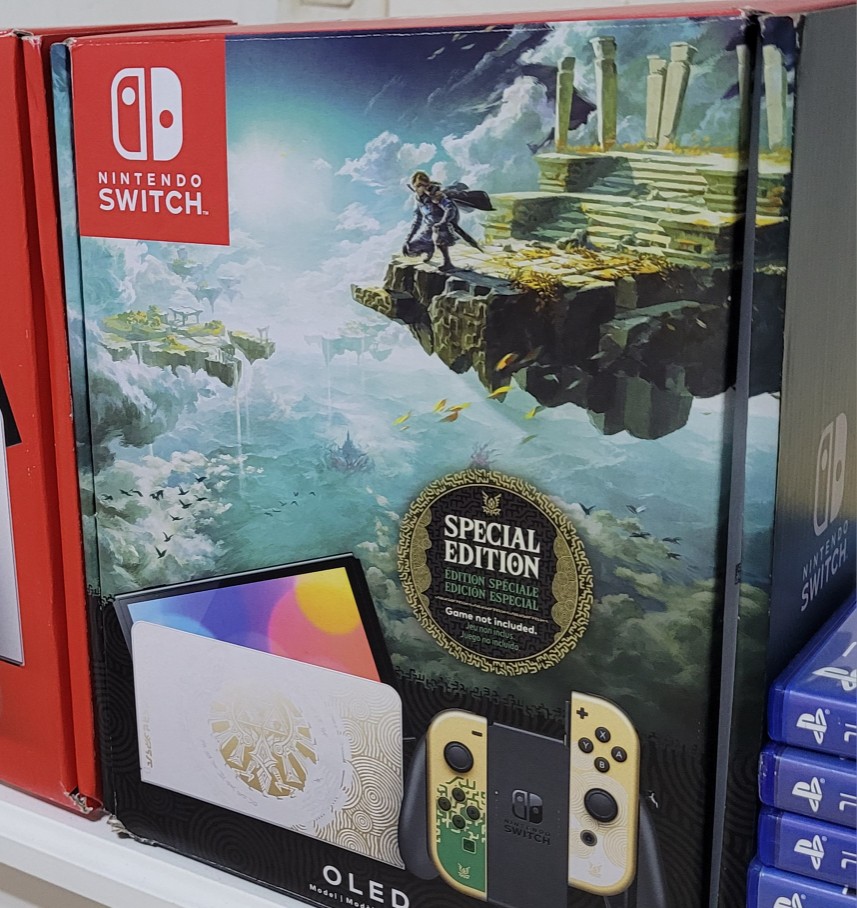 consolas y videojuegos - Nintendo Switch Oled Edicion zelda Con un juego 1