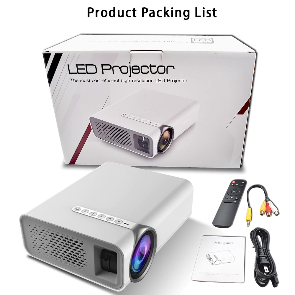 otros electronicos - Proyector LED con HDMI, dispositivo Compatible con USB 1080P HD, videobeam cine 3