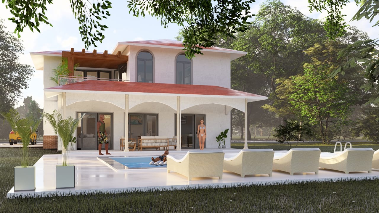 casas vacacionales y villas - VILLA ESPACIOSA EN VENTA EN  MAIMON, PUERTO PLATA. 1