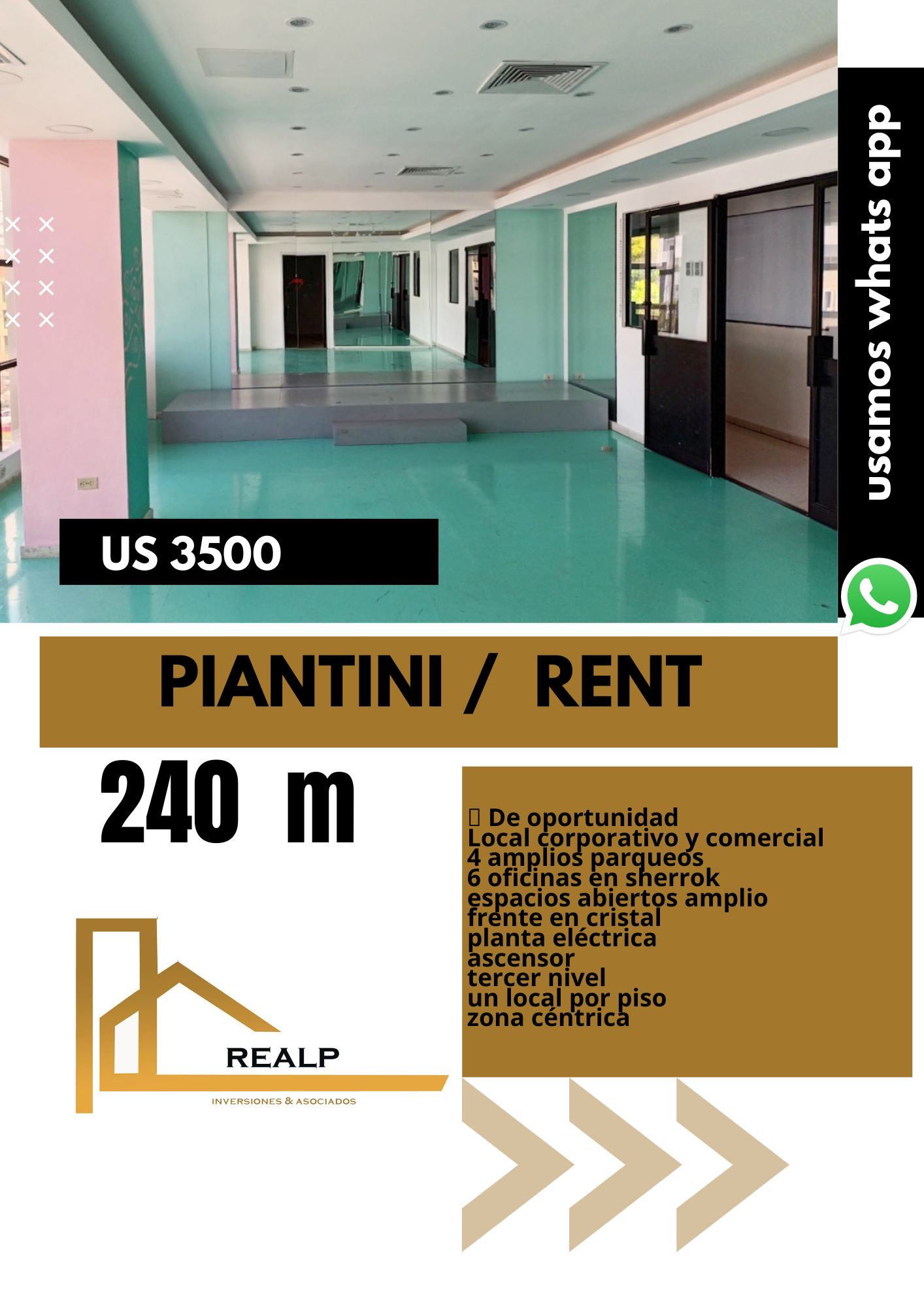 oficinas y locales comerciales - Local corporativo 240 metros