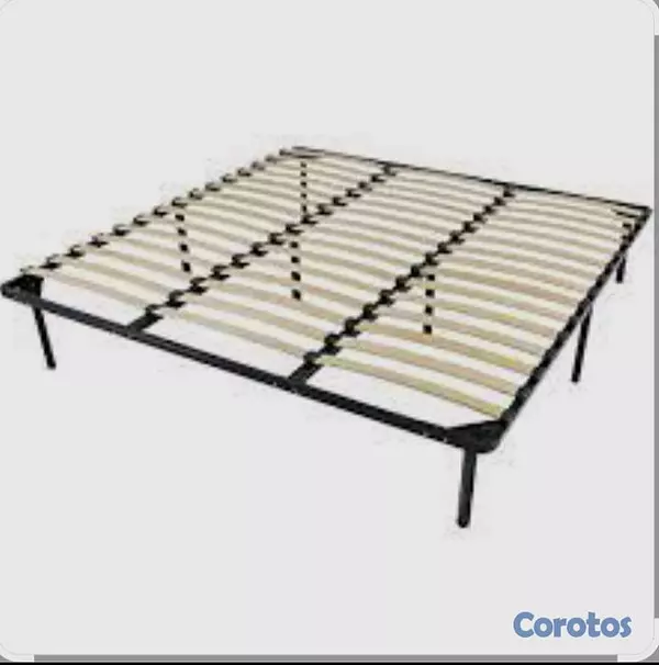 muebles y colchones - base de cama de hierro  2