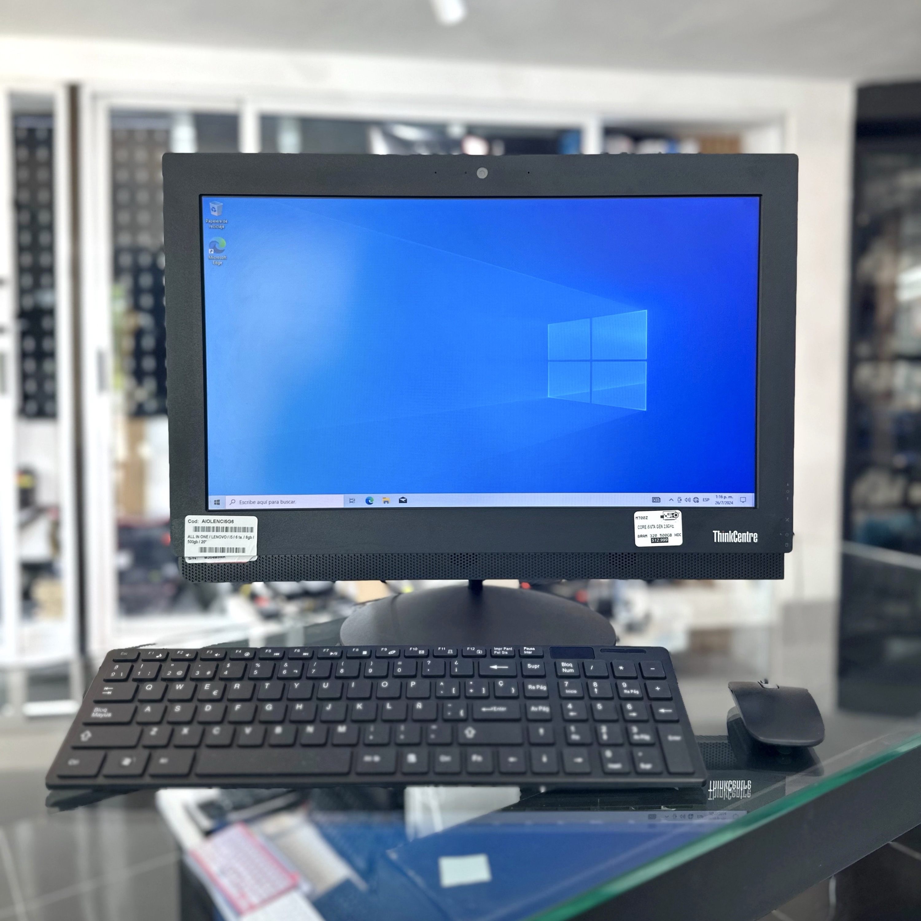 computadoras y laptops - Todo en uno LENOVO I5 All in one 