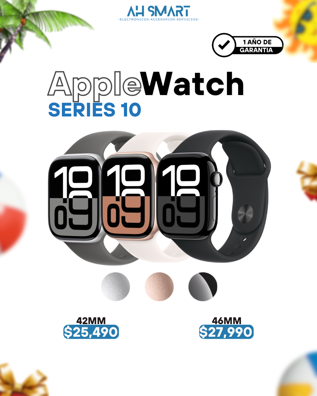 accesorios para electronica - Apple Watch Series 10 42MM 46MM Sellados Nuevos