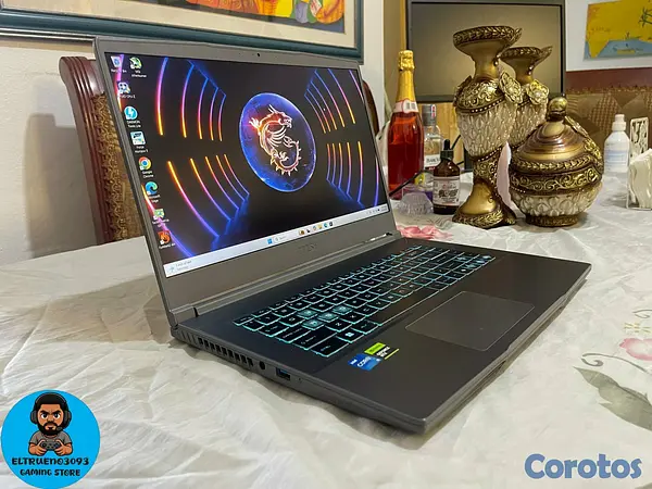 computadoras y laptops - Laptop gaming MSI THIN 15, I5 13TH, RTX 4050, 16GB 4