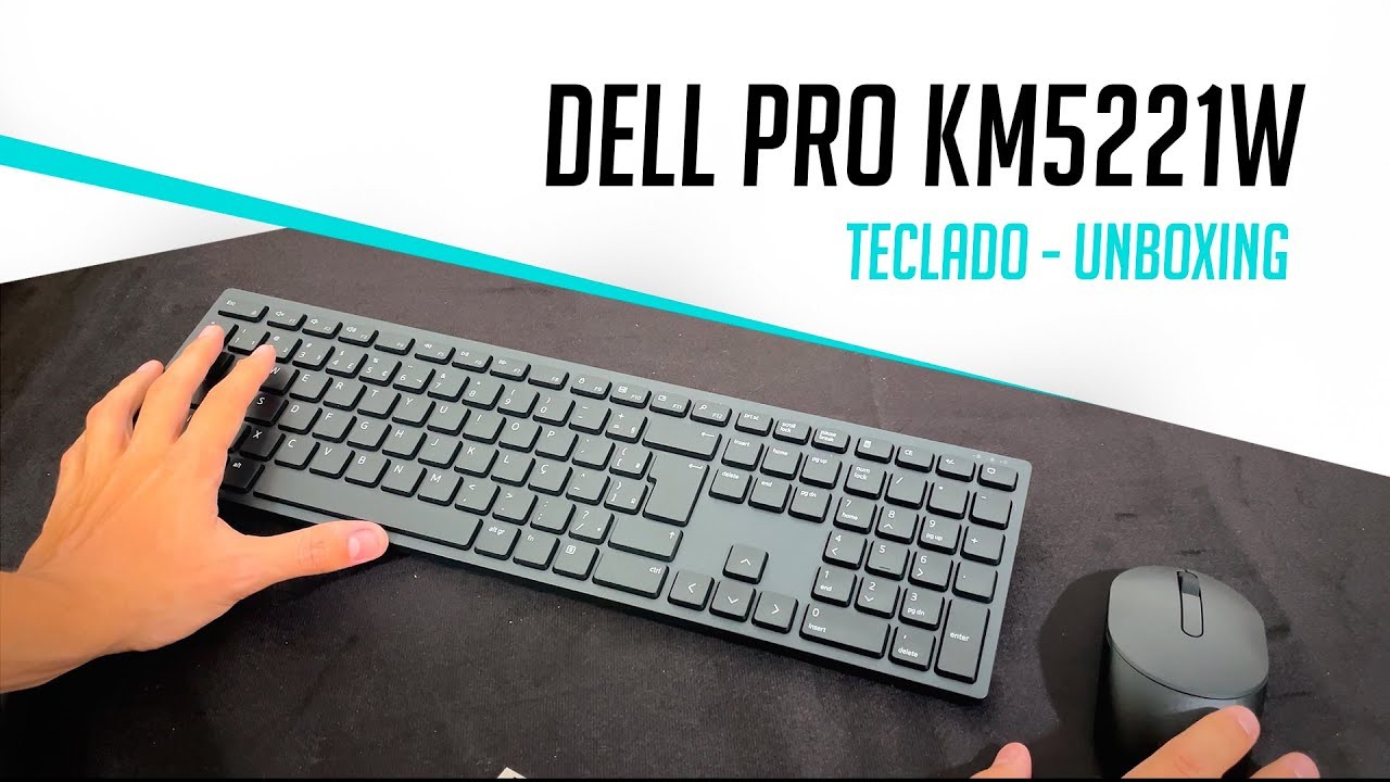 computadoras y laptops - Teclado y mouse inalámbricos Dell Pro: KM5221W
