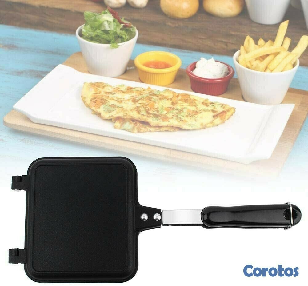 cocina - Sartén para sándwich, tostadas y pan de pastel de doble cara, herramienta. 2