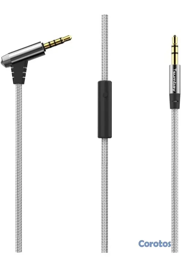 camaras y audio - Cable auxiliar con micrófono para tus auriculares 4