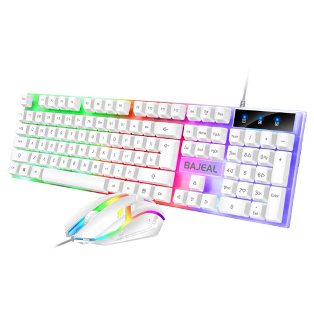 accesorios para electronica - Teclado + Mouse iluminado 0
