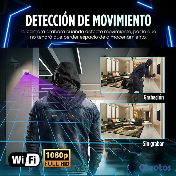 camaras y audio - Cámara WiFi Oculta Cargador USB Pared HD Vigilanci 4