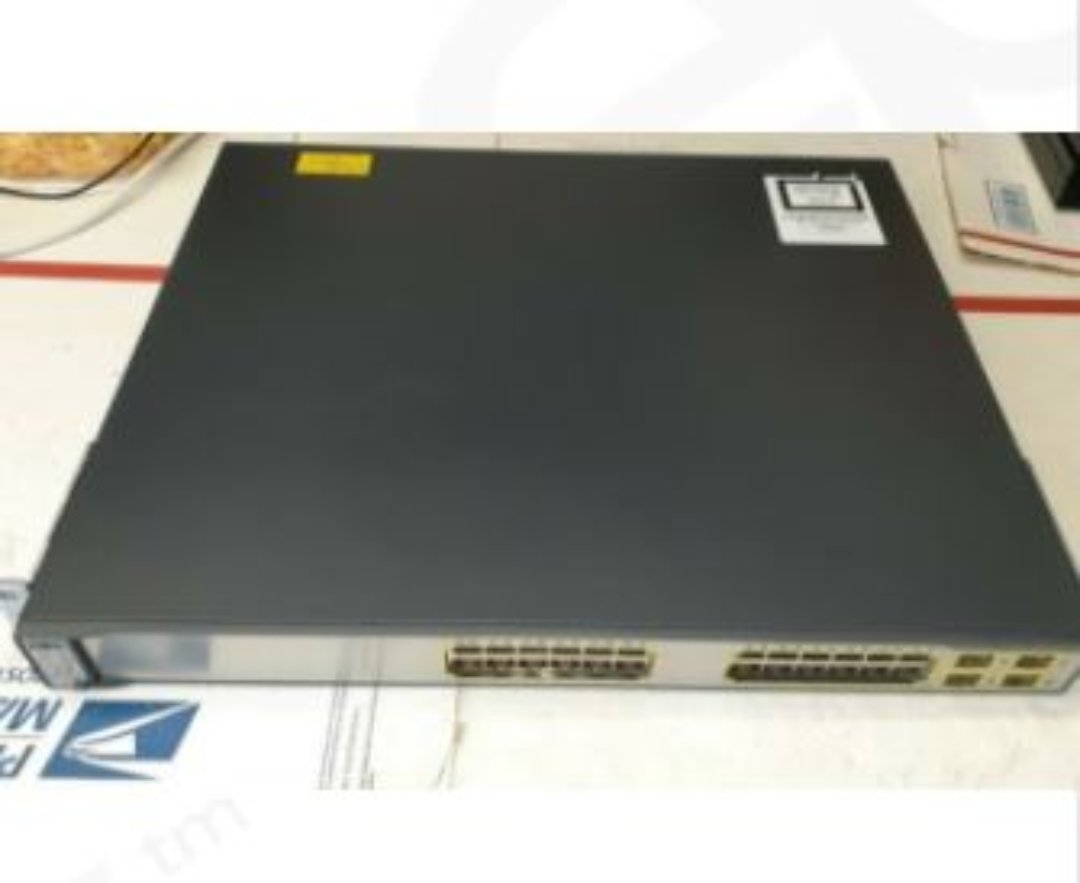 otros electronicos - Switch Cisco 3750G, 24 puertos POE gigabit Ethernet, Power over ethernet, 4 SFP