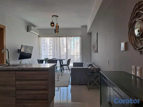 apartamentos - Apartamento en alquiler amueblado en Piantini  5
