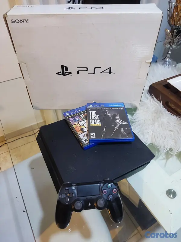 consolas y videojuegos - PS4 SLIM 1TB nítida + Control original joystick ma 2