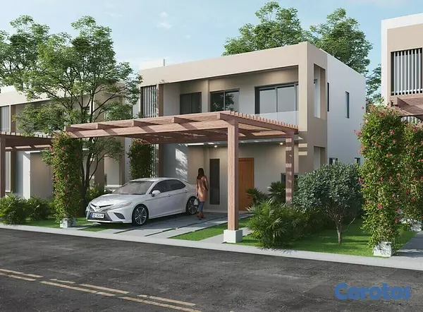 casas vacacionales y villas - Villa de 2 Habitaciones con Paneles Solares, Punta Cana  5