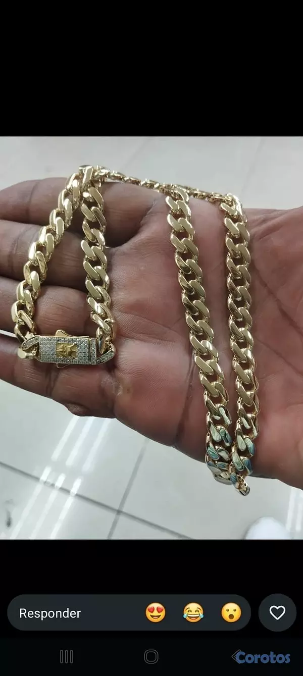 joyas, relojes y accesorios - cadena con medalla 2