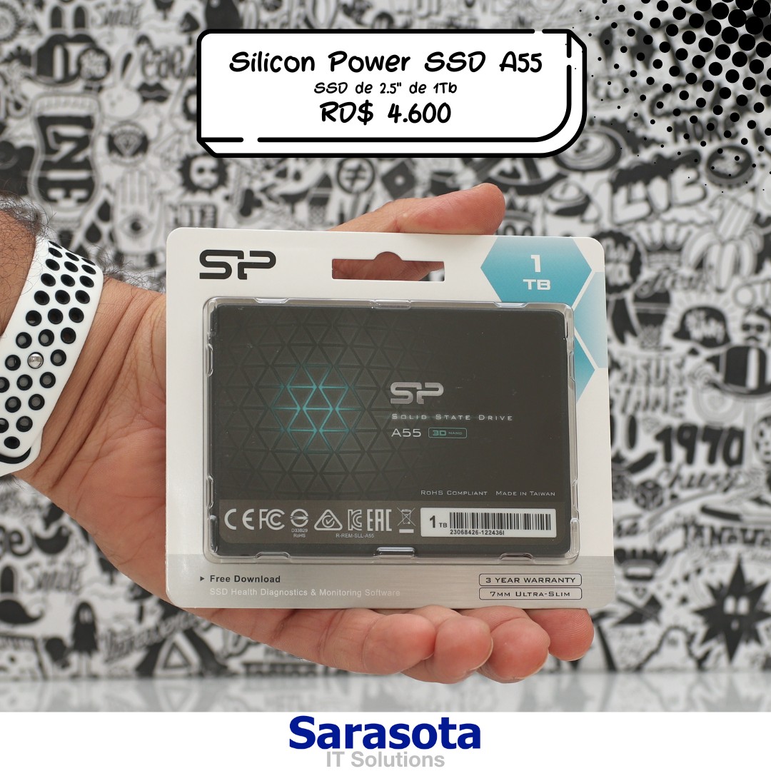 computadoras y laptops - SSD 1Tb Silicon Power Garantía 1 año de garantía