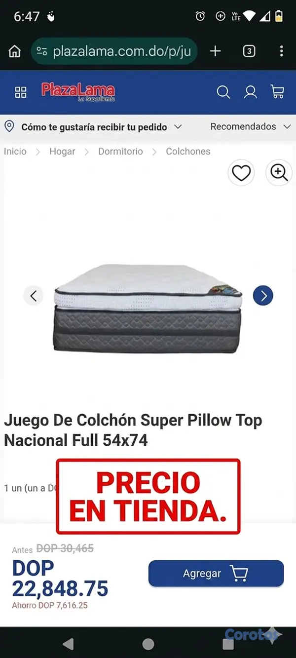 muebles y colchones - Colchón La Nacional Super Pillow Top (FULL) 6