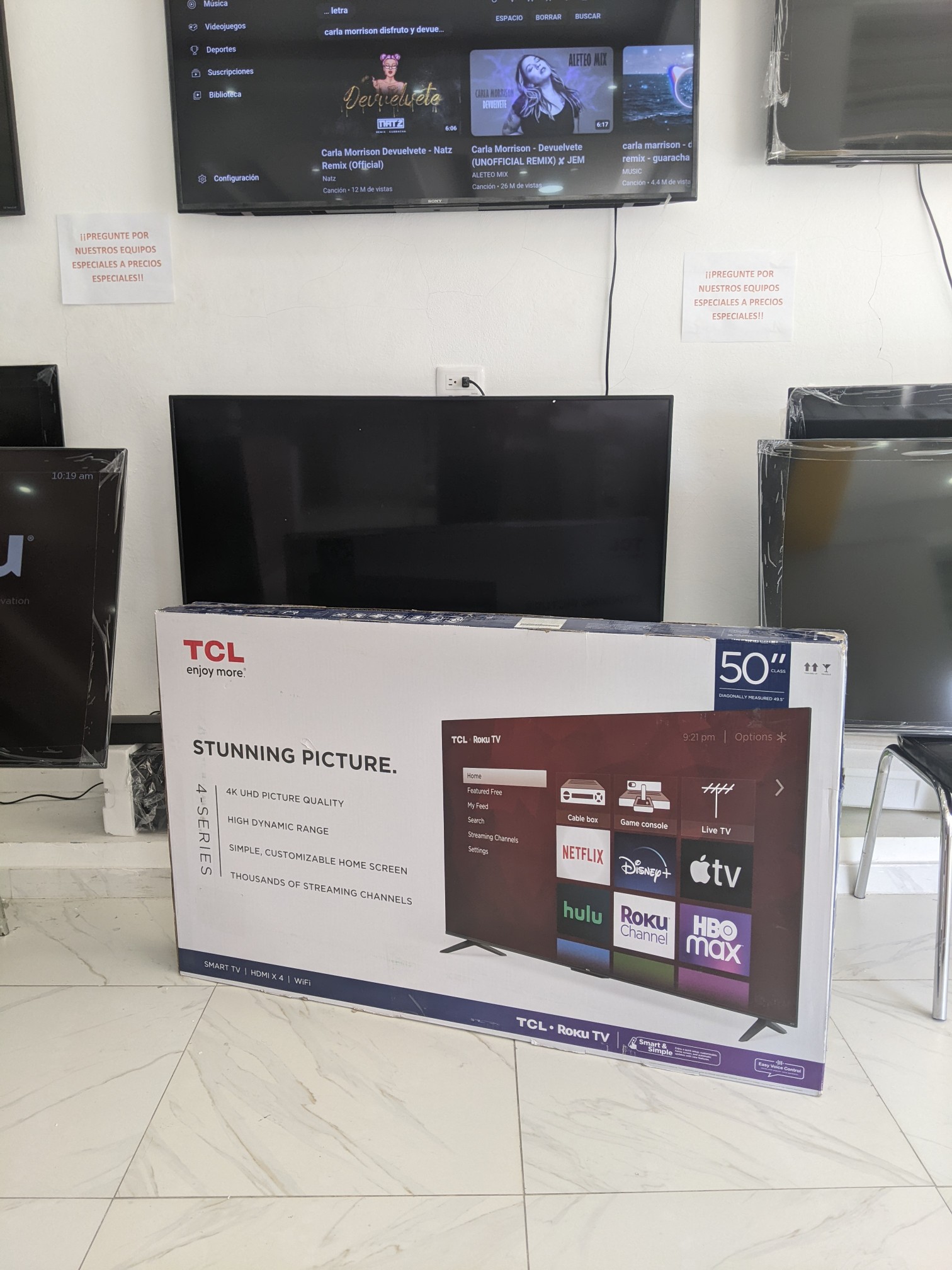 tv - Tv TCL 50 S455 Roku Smart TV 4k 1 año de garantía full somos tienda física