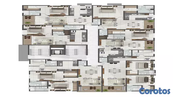 apartamentos - Apartamento en venta en Evaristo Morales 5