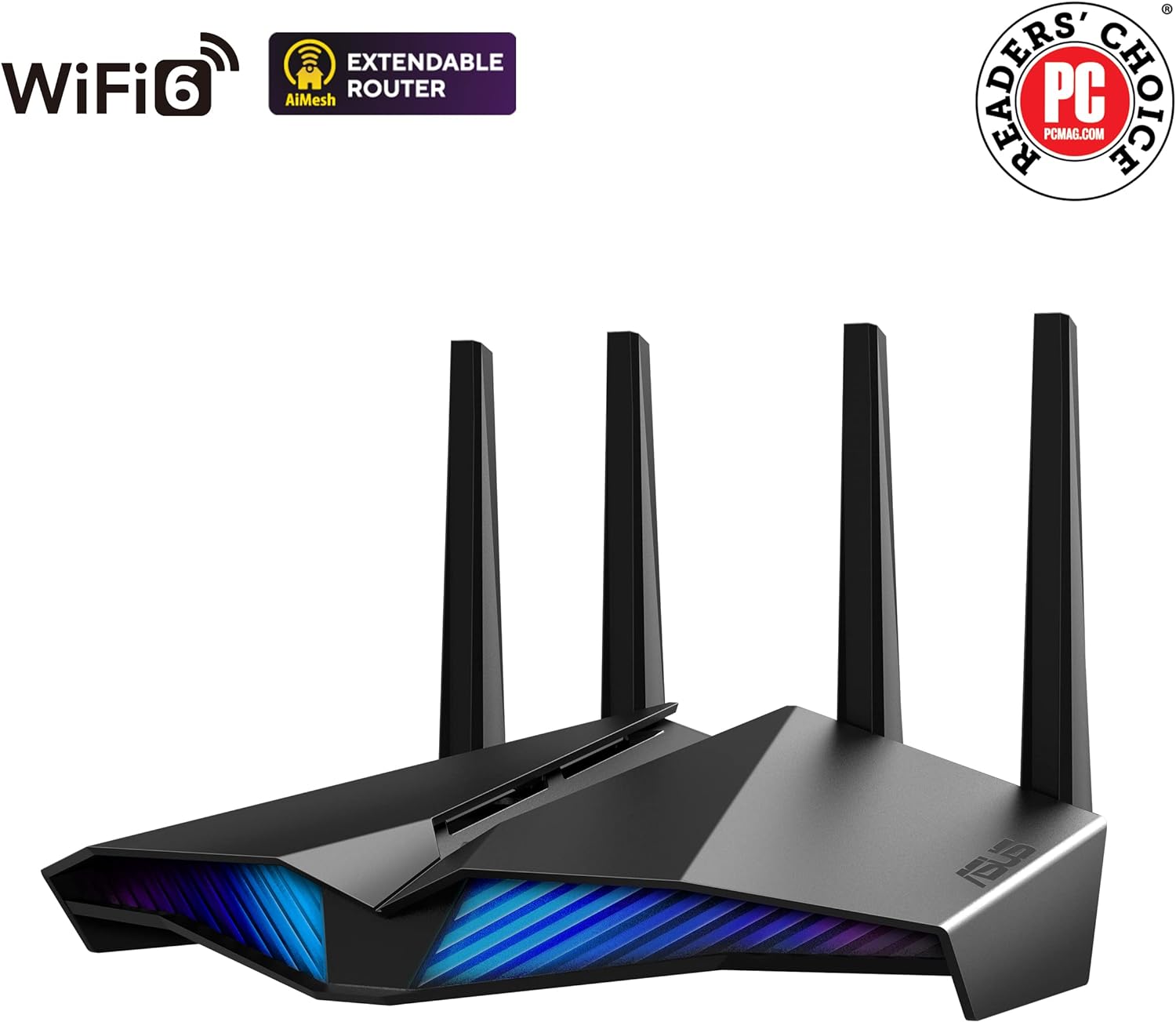 consolas y videojuegos - ASUS AX5400 WiFi 6 Gaming Router (RT-AX82U)  1