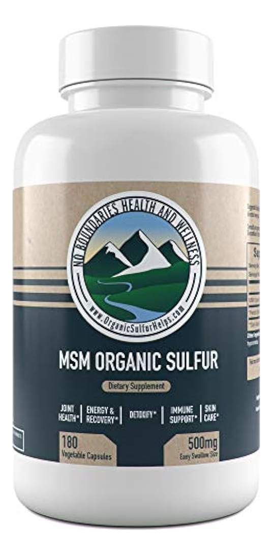Salud y Equipamiento Médico - Msm Azufre Organico Premium 180 Capsulas Desintoxicante 1