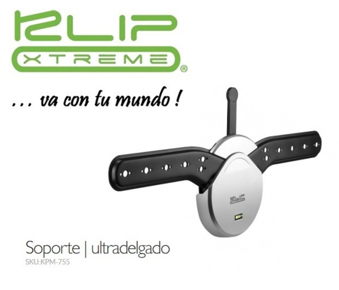 computadoras y laptops - SOPORTE PARA MONITOR LCD CURVO, KLIPX, 37-70" FIJO, PESO MAX 40KG/88LB (KPM-755)
