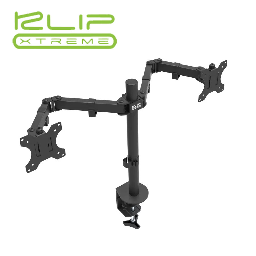 computadoras y laptops - SOPORTE PARA MONITOR LCD KLIPX DOBLE, PARA DOS MONITORES, 13-32" 0