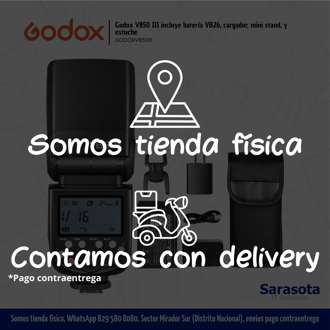 accesorios para electronica - Godox V850 III incluye batería VB26 + accesorios  1