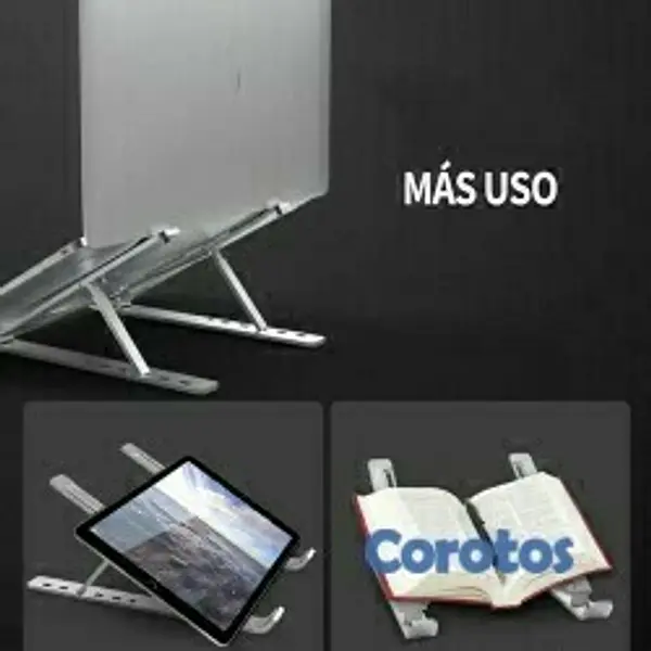 computadoras y laptops - Soporte en aluminio resistente para Macbook,  laptops , tabletas o libros, 2