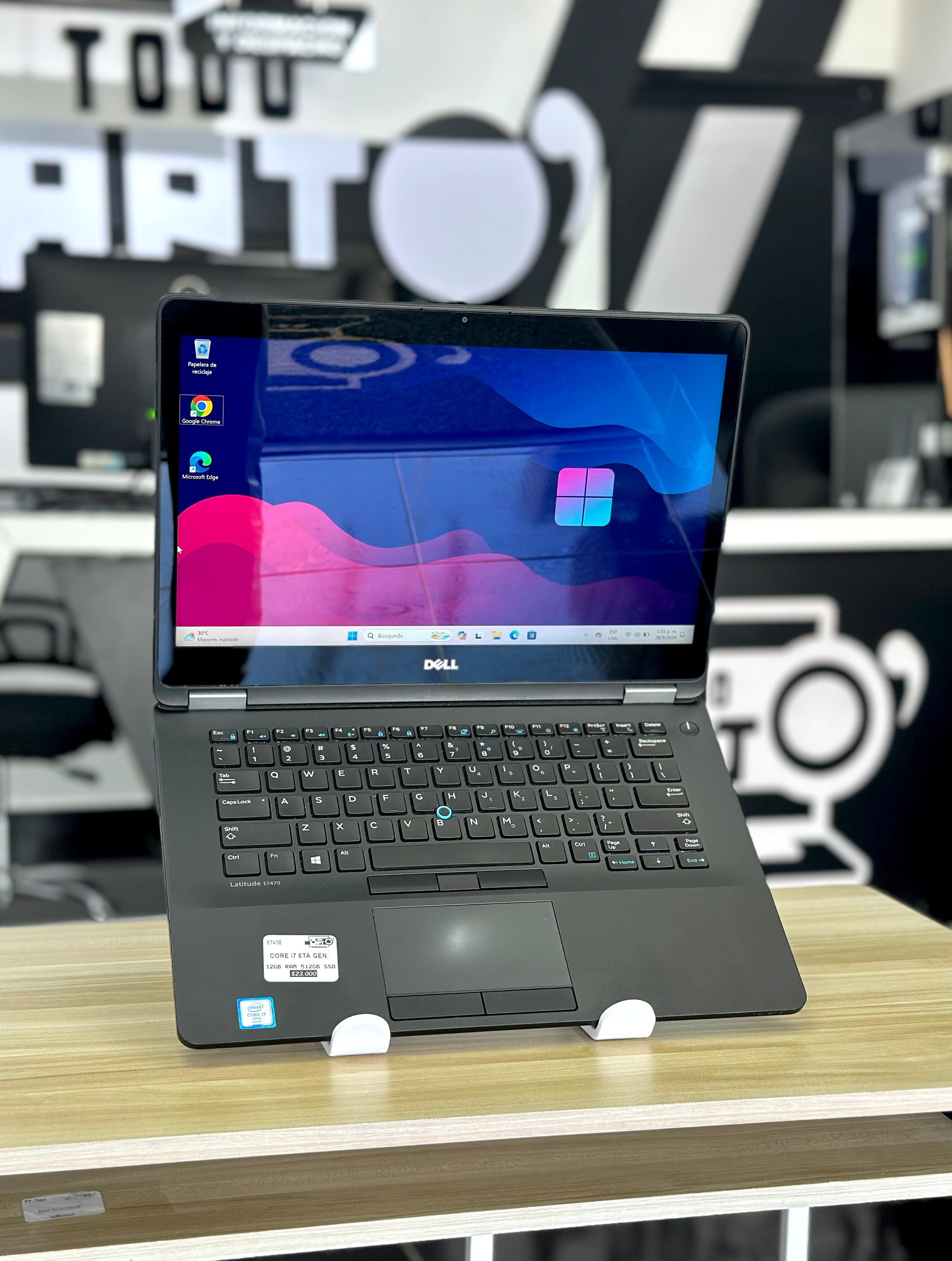 computadoras y laptops - I7 TOUCH DELL 7470 $22,990