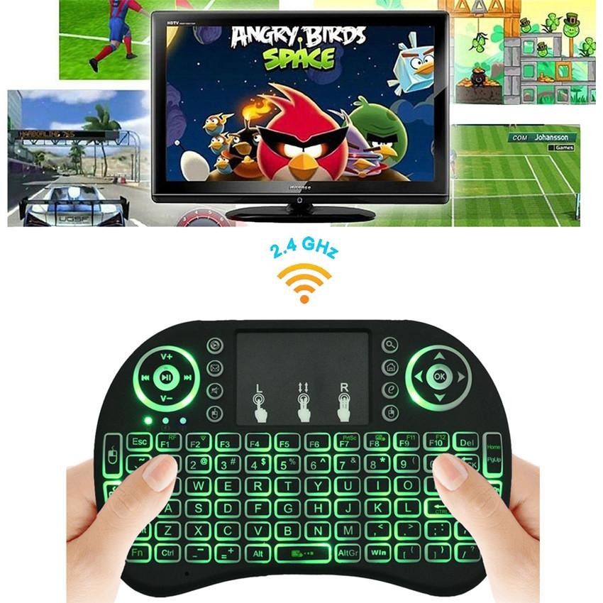 tv - Mini teclado con luz para Smart TV, TV Box, PC o Laptop 3