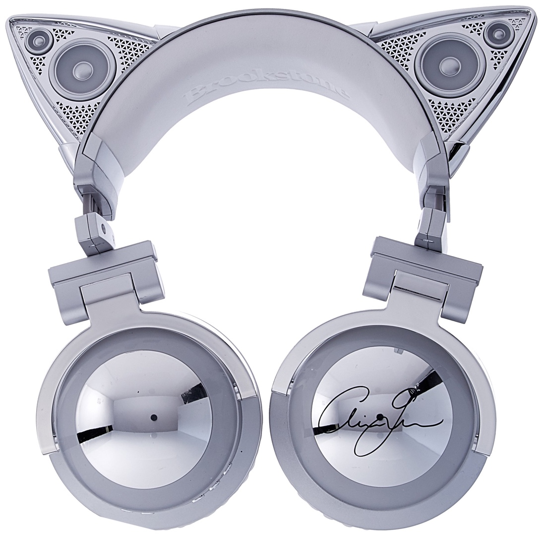 camaras y audio - Ariana Grande Auriculares Inalámbricos Bluetooth Gato Oreja Brookstone Edición L 2