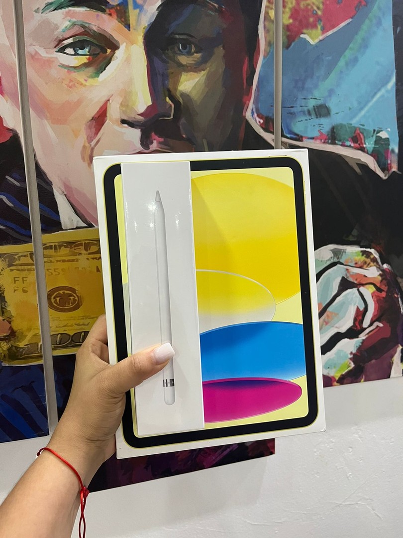 celulares y tabletas - iPad 10ma Generacion Amarilla + Apple Pencil 1ra Gen. con adaptador sellados