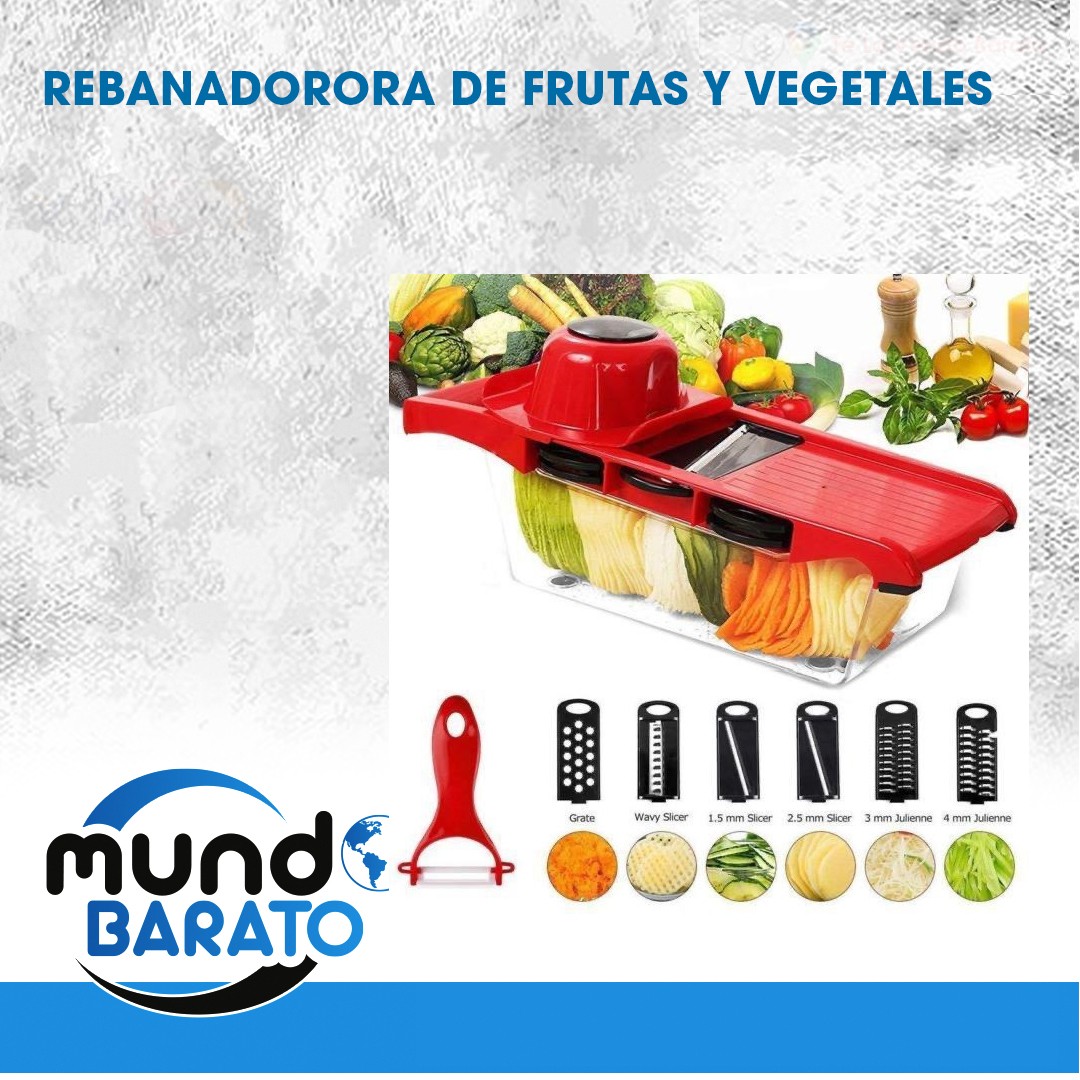 cocina - Rebanadora De Vegetales Verduras Cortadora Frutas Rebanar Guayo