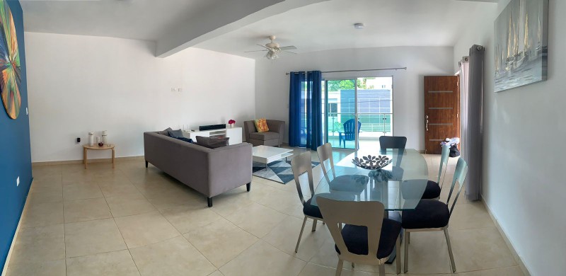 apartamentos - Moderno apartamento amueblado súper amplio y seguro a 4 minutos de la playa 1