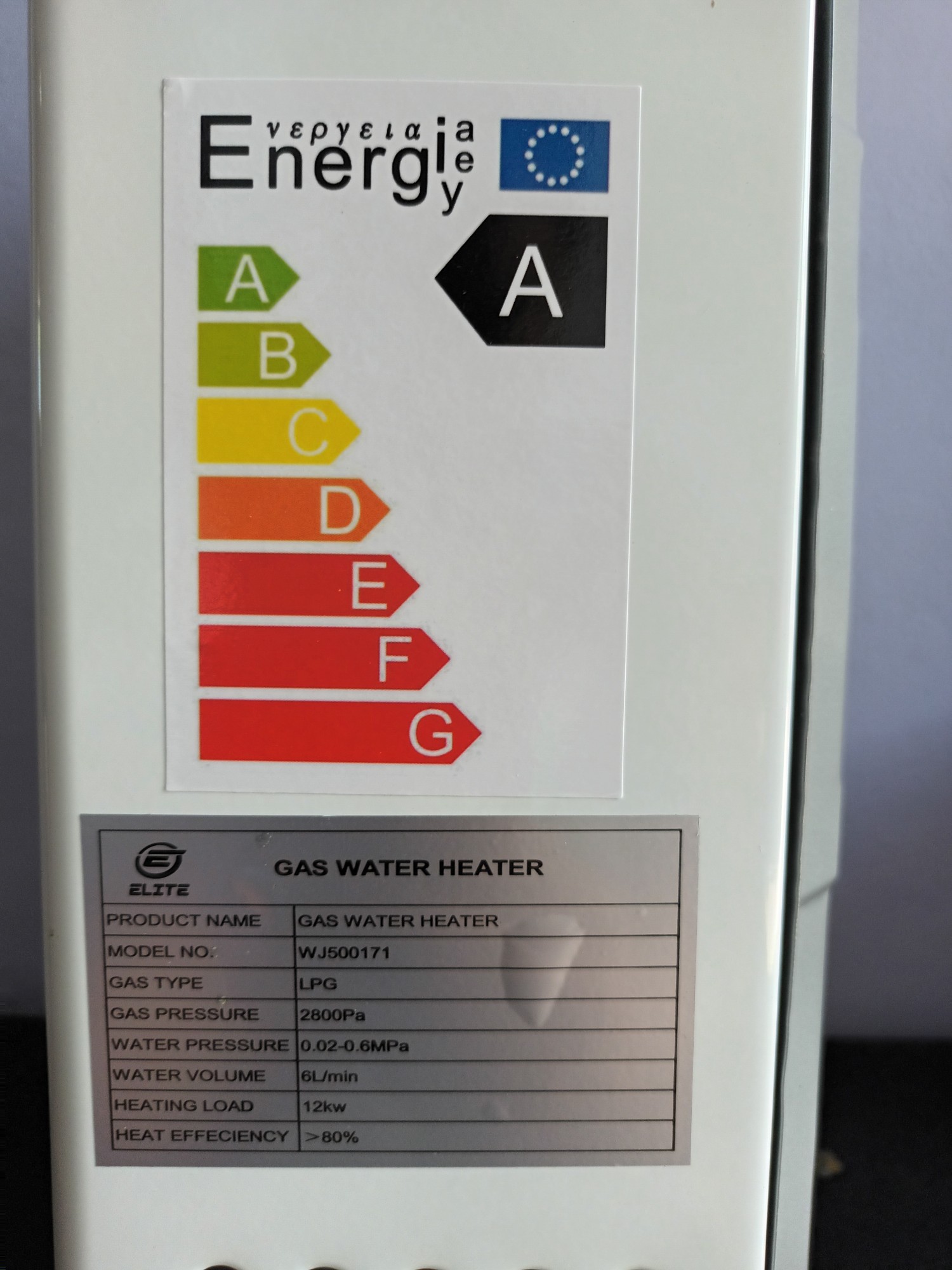 electrodomesticos - Calentador de agua  INSTANTANEO a GAS GLP 6 Litros/Min 3