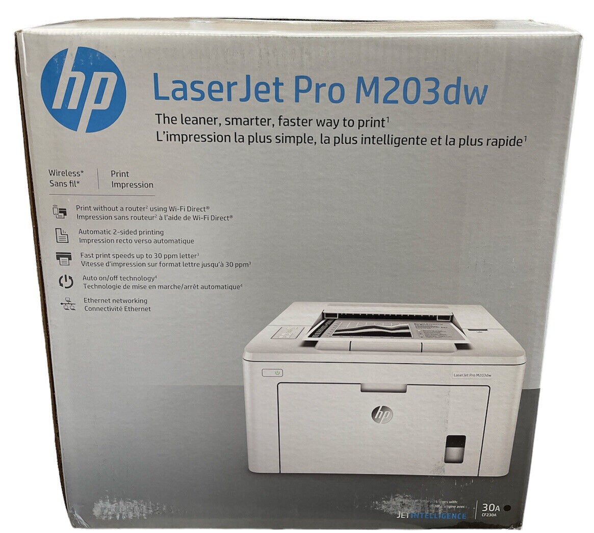 impresoras y scanners - Impresora HP LaserJet Pro serie M203DW blanco y negro