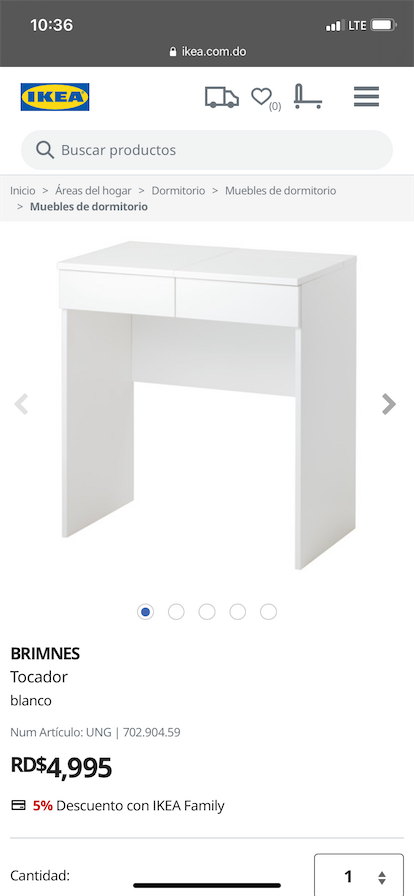 decoración y accesorios - Tocador de ikea usado