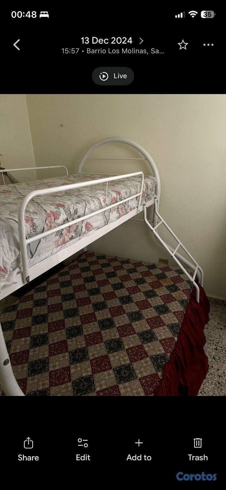muebles y colchones - Vendo camarote en excelente estado; incluye colchones. NEGOCIABLE!!!  2