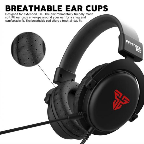 accesorios para electronica - Audifonos con Microfono Fantech ,RGB Para Juegos Multiplataforma  2